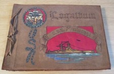 1930's SCRAPBOOK/Photo Album~USS MISSISSIPPI~Menus/TOUR Photos~GREAT Content~(G) picture