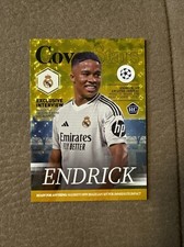 TOPPS UEFA UC FLAGSHIP 2024 2025 REAL MADRID COVER STARS ENDRICK RC 1/1 picture
