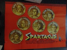 Kirk Douglas Spartacus British Coins Quad Movie Poster N2428 picture