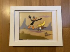 Looney Tunes Original WB Cel Matching Drawing Daffy Duck & Speedy Gonazales picture