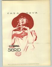 1926 Ludwig Hohlwein Munchen Casanova Sigrid Cigarette Color Poster Print picture