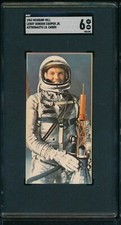 1963 McGraw Hill Astronauts card Leroy Gordon Cooper Jr SGC 6 portrait rc SWSW6 picture