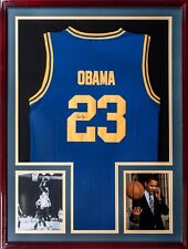 President Barack Obama Signed Punahou High School Basketball Jersey Beckett COA picture