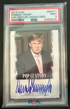 DONALD J. TRUMP PSA 9 2012 LEAF POP CENTURY SIGNATURES ON CARD AUTOGRAPH AUTO picture