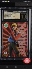 GOLD LABEL PRISTINE 10 PANINI FORTNITE AURA WINTER HUNTER LASER picture