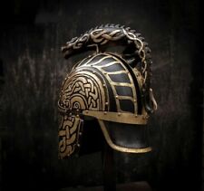 LARP 18GA Steel Medieval Knight Turin's Helmet Dragon Viking Helmet gift item picture