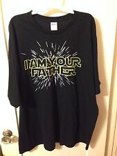 New Star Wars I Am Your Father Darth Vader Quote Lightspeed Scroll T-Shirt - 3XL picture