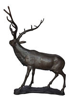 Lifesize And Incredibly Detailed Reindeer Bronze Statue Size: 75