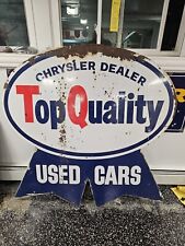 Rare 1940s Chrysler Porcelain Sign 5x6 Foot picture