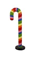 Large Candy Cane Rainbow Over Sized Resin Prop Restaurant Decor Statue Display picture