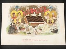 1889 BIG RUN cigar label Allen Ginter N28 N29 N43 Buck Ewing, Buffalo Bill Cody picture