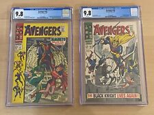 1968 AVENGERS 47 48 CGC 9.8 BLACK KNIGHT WHITE PAGE FANTASTIC FOUR 49 50 SURFER picture