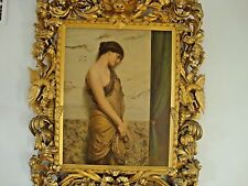 Antique French    Oil Painting  Early  20 th  Canvas   picture