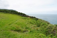 Photo A3 Crock Point Woody Bay/SS6749 The South West Coast Path goes ro c2017 picture