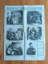 Rare 1865 National Police Gazette Abraham Lincoln Assassination Newspaper picture