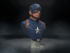 Captain America | Hand Painted Bust | Fan Art | 6 Inches Tall picture