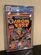 Marvel Premiere #15 Iron Fist CGC 7.5 NM Marvel Comics 1974 1st Iron Fist picture