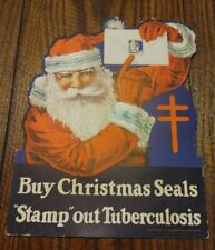Buy Christmas Seals Tuberculosis Die Cut Santa Claus Standup 1922 AUTHENTIC picture