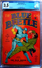 BLUE BEETLE #1 CGC 3.5 OW 1939 rare key ORIGIN, Eisner & LOU FINE, nice color picture