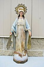 Nice Older Spanish Statue of Mary, The Immaculate Conception, 25 1/2