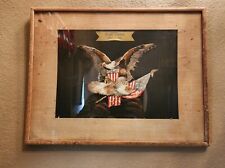 WWll Original Art - PEARL HARBOR 1941 - Framed Eagle Made of all Feathers picture