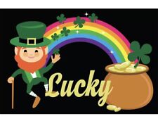 St Patricks Day Leprechaun With Pot Of Gold Rug Rectangle Rectangle 3' x 5' (wf) picture