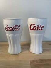 Vintage Coca Cola Ceramic Cups. Collectible And Great Conversation Piece picture
