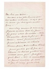 Alexandre DUMAS - Signed Autograph Letter to Victor HUGO, Jersey. picture