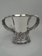 Tiffany Olympian Wine Cooler 6904 Antique Trophy Cup American Sterling Silver picture