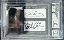 2008 X-Files I Want To Believe Duchovny Gillian Anderson Dual Autograph BGS 10 picture