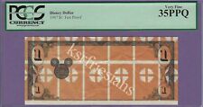 1987 $1 DISNEY DOLLAR TEST PROOF No Serial Graded PCGS Currency 35PPQ ULTRA RARE picture