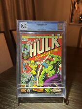 Incredible Hulk #181 CGC 9.8 Near Mint White Pages 1sr Wolverine 1974 Key 🔥 picture