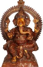 Master Large Ganesha Sit Enjoy Modaka 71