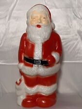 New Lighted 13-Inch Holiday Santa Blow Mold, Vintage ‘90s, Union, Set of 2 picture