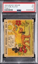 1935 MICKEY MOUSE TYPE II #6 LET IT BE, PLUTO PSA 3 picture