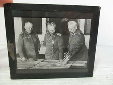 Original Glass Plate Photo Negative - Kaiser Wilhelm II, Hindenburg & Ludendorff picture