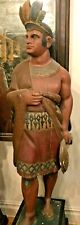 ANTIQUE 1870-1890 AMERICAN CIGAR STORE INDIAN TRADE SIGN DISPLAY FIGURE STATUE  picture