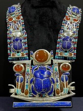Fantastic King Tutankhamun's pectoral with The Egyptian Scarab and two Cobras picture
