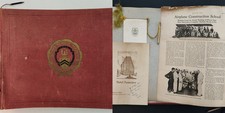 1915 antique SCRAPBOOK front street ny RICHARD WALTON II massive content picture