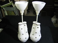 Pair of Striking Mid-Century Italian Ceramic Lamps Very Scarce Pieces picture