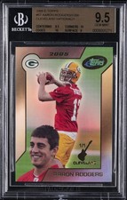 2005 E-TOPPS CLEVELAND NATIONAL - 1/1 #57 AARON RODGERS BGS 9.5 picture