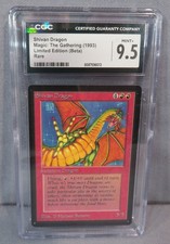 SHIVAN DRAGON CGC 9.5 MTG Beta Limited Edition 1993 Rare Magic: The Gathering picture