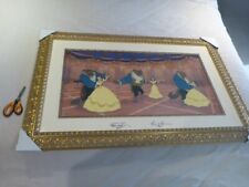 WALT DISNEY CEL WDCC BEAUTY AND BEAST DESTINYS DANCE SIGN FRAMED, MINT COND. picture