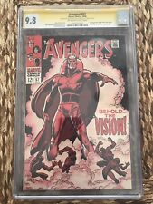 The Avengers #57 Cgc 9.8 SS Lee 1 Of 2 In Existence - 1st Appearance Of Vision picture