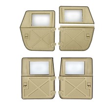 Military Tactical Split Doors - Tan- Set of 4- Hard X-Door, fits HUMVEE , USA picture