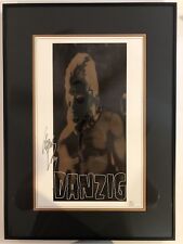 GLENN DANZIG AUTOGRAPH SIGNED LIMITED  LITHOGRAPH FRAMED PROOF MISFITS SAMHAIN  picture