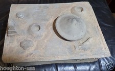 RARE Ancient Chinese Clay Stoneware Tomb Model Cook Stove with Fish Han Dyn. picture