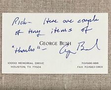 President George H. W. Bush Authentic Original Autographed Hand Signed Card picture