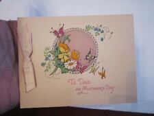 6 VINTAGE GIBSON GREETING CARDS - MOTHER'S DAY, FATHER'S DAY, B-DAY CARDS - SC-5 picture