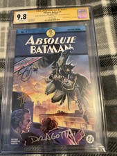 Absolute Batman 1 CGC SS 9.8 NYCC Variant Detective Comics 27 Triple Signature picture